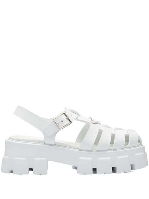 prada chaussure blanc|prada sandals for women.